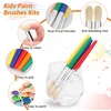 image:image10Pcs Paint Brushes Anezus Large Paint Brushes Chubby Brush Set for Classroom Washable Paint Acrylic PaintRound