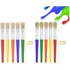 image:image10Pcs Paint Brushes for Kids Anezus Kids Paint Brushes Toddler Large Chubby Brushes Round and Flat Preschool Painting Brushes for Washable Paint Acrylic Paint