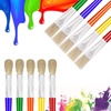 image:image10Pcs Paint Brushes for Kids Anezus Kids Paint Brushes Toddler Large Chubby Brushes Round and Flat Preschool Painting Brushes for Washable Paint Acrylic Paint