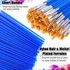 image:image200 Pcs Small Paint Brushes Bulk Anezus Detail Paint Brushes Fine Brushes with Flat and Round Tip Acrylic Brushes Set for Classroom Water Color Pumpkin Canvas Painting Touch UpFlat Paint Brushed