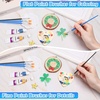 image:image200 Pcs Small Paint Brushes Bulk Anezus Detail Paint Brushes Fine Brushes with Flat and Round Tip Acrylic Brushes Set for Classroom Water Color Pumpkin Canvas Painting Touch UpMixed100Flat100Fine