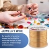 image:image22 Gauge Jewelry Wire Anezus Craft Wire Tarnish Resistant Copper Beading Wire for Jewelry Making Supplies and Crafting Antique Bronze 49 Yards45 MetersKC Gold