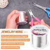 image:image22 Gauge Jewelry Wire Anezus Craft Wire Tarnish Resistant Copper Beading Wire for Jewelry Making Supplies and Crafting Antique Bronze 49 Yards45 MetersSilver