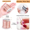 image:image22 Gauge Jewelry Wire Anezus Craft Wire Tarnish Resistant Copper Beading Wire for Jewelry Making Supplies and Crafting Antique Bronze 49 Yards45 MetersRose Gold