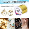 image:image22 Gauge Jewelry Wire Anezus Craft Wire Tarnish Resistant Copper Beading Wire for Jewelry Making Supplies and Crafting Copper 49 Yards45 MetersGold