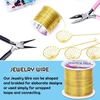 image:image22 Gauge Jewelry Wire Anezus Craft Wire Tarnish Resistant Copper Beading Wire for Jewelry Making Supplies and Crafting Copper 49 Yards45 MetersGold