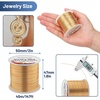 image:image22 Gauge Jewelry Wire Anezus Craft Wire Tarnish Resistant Copper Beading Wire for Jewelry Making Supplies and Crafting Copper 49 Yards45 MetersKC Gold