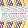 image:image30Pcs Paint Brushes Anezus Round Paint Brushes for Kids Classroom Toddlers Paint Brush Set for Touch Up Preschool Daycare Washable Acrylic Paint Pumpkin PaintingRound