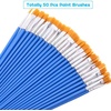 image:image50 Pcs Flat Paint Brushes for Touch Up Anezus Small Paint Brushes for Classroom Craft Brushes for Acrylic Watercolor Face Paintingflat