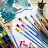 image:image50 Pcs Flat Paint Brushes for Touch Up Anezus Small Paint Brushes for Classroom Craft Brushes for Acrylic Watercolor Face Paintingflat