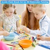 image:image50 Pcs Flat Paint Brushes for Touch Up Anezus Small Paint Brushes for Classroom Craft Brushes for Acrylic Watercolor Face Paintingflat and round