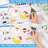 image:image50 Pcs Flat Paint Brushes for Touch Up Anezus Small Paint Brushes for Classroom Craft Brushes for Acrylic Watercolor Face Paintingflat and round