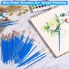 image:image50 Pcs Flat Paint Brushes for Touch Up Anezus Small Paint Brushes for Classroom Craft Brushes for Acrylic Watercolor Face Paintinground