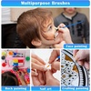 image:image50 Pcs Flat Paint Brushes for Touch Up Anezus Small Paint Brushes for Classroom Craft Brushes for Acrylic Watercolor Face Paintinground