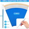 image:image50 Pcs Flat Paint Brushes for Touch Up Anezus Small Paint Brushes for Classroom Craft Brushes for Acrylic Watercolor Face Paintinground