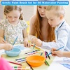 image:image50 Pcs Flat Paint Brushes for Touch Up Anezus Small Paint Brushes for Classroom Craft Brushes for Acrylic Watercolor Face Paintinground