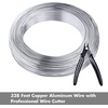 image:imageAluminum Wire Anezus 18 Gauge 328 FT Metal Wire Bendable Sculpting Aluminum Line 1mm for Crafts Jewelry Making Beading Floral Silveraluminum wire with cutter18 gauge