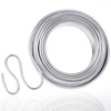 image:imageAluminum Wire Anezus 9 Gauge Bendable Metal Armature Aluminum Craft Wire for Wreath Making Beading Floral Silver 3 mm 50 Feet15m9 Gauge 3 mm