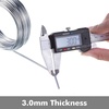 image:imageAluminum Wire Anezus 9 Gauge Bendable Metal Armature Aluminum Craft Wire for Wreath Making Beading Floral Silver 3 mm 50 Feet15m9 Gauge 3 mm