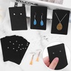image:imageAnezus 100 Pcs Earring Display Cards with 200 Earring Backs and 100 SelfSealing Bags for Earrings Necklace amp Jewelry Display Kraft Color 35x24 InchesBlack