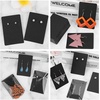 image:imageAnezus 100 Pcs Earring Display Cards with 200 Earring Backs and 100 SelfSealing Bags for Earrings Necklace amp Jewelry Display Kraft Color 35x24 InchesBlack