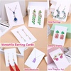image:imageAnezus 100 Pcs Earring Display Cards with 200 Earring Backs and 100 SelfSealing Bags for Earrings Necklace amp Jewelry Display Kraft Color 35x24 InchesWhite