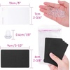 image:imageAnezus 100 Pcs Earring Display Cards with 200 Earring Backs and 100 SelfSealing Bags for Earrings Necklace amp Jewelry Display Kraft Color 35x24 InchesBlack