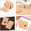 image:imageAnezus 100 Pcs Earring Display Cards with 200 Earring Backs and 100 SelfSealing Bags for Earrings Necklace amp Jewelry Display Kraft Color 35x24 InchesBrown