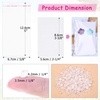 image:imageAnezus 100 Pcs Earring Display Cards with 200 Earring Backs and 100 SelfSealing Bags for Earrings Necklace amp Jewelry Display Kraft Color 35x24 InchesWhite