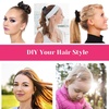 image:imageAnezus 100 Pcs Hair Clips Snap Hair Barrettes with 12 Pcs Velvet Scrunchies for Women Girls Hair Accessories