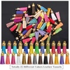 image:imageAnezus 100Pcs Craft Tassel Set  50 Tassels 25 Lobster Clasp Keychains 25 Rings for Acrylic Keychains Gold
