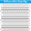 image:imageAnezus 100Pcs Key Chain Clip Hooks Swivel Lanyard Snap Hook Keychain Hooks for Lanyard Key Rings Crafting