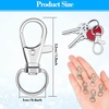 image:imageAnezus 100Pcs Key Chain Clip Hooks Swivel Lanyard Snap Hook Keychain Hooks for Lanyard Key Rings Crafting