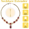 image:imageAnezus 10Pcs Necklace and Bracelet Extenders Silver Chain Extenders for Jewelry Making Assorted SizesGold