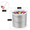 image:imageAnezus 12 Gauge Aluminum Wire 100 Feet  2mm Metal Armature Bendable Sculpting Wire for Crafts Wreath Making Jewelry Making Beading Floral Silversilver