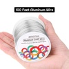 image:imageAnezus 12 Gauge Aluminum Wire 100 Feet  2mm Metal Armature Bendable Sculpting Wire for Crafts Wreath Making Jewelry Making Beading Floral Silversilver