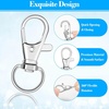image:imageAnezus 150 Pcs Swivel Key Chain Lanyard Carabiner Hook for Key Chain Rings Lanyard