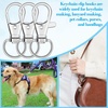 image:imageAnezus 150 Pcs Swivel Key Chain Lanyard Carabiner Hook for Key Chain Rings Lanyard