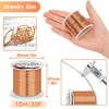 image:imageAnezus 16 Gauge Jewelry Wire 11 Yards Craft Wire Tarnish Resistant Copper Wire for Jewelry Making Wire Wrapping and CraftingSilverCopper