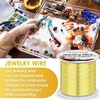 image:imageAnezus 16 Gauge Jewelry Wire 11 Yards Craft Wire Tarnish Resistant Copper Wire for Jewelry Making Wire Wrapping and CraftingSilverGold