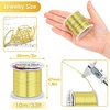 image:imageAnezus 16 Gauge Jewelry Wire 11 Yards Craft Wire Tarnish Resistant Copper Wire for Jewelry Making Wire Wrapping and CraftingSilverGold