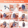 image:imageAnezus 16 Gauge Jewelry Wire 11 Yards Craft Wire Tarnish Resistant Copper Wire for Jewelry Making Wire Wrapping and CraftingSilverRose Gold