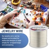 image:imageAnezus 16 Gauge Jewelry Wire 11 Yards Craft Wire Tarnish Resistant Copper Wire for Jewelry Making Wire Wrapping and CraftingSilverSilver