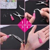 image:imageAnezus 1900 Pcs Earring Making Kit with Jewelry Hooks Fish Hook Earrings Backs Jump Rings for Repair Gifts