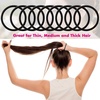 image:imageAnezus 200 Pcs Black Elastics Hair Ties Small Bulk Hair Ties Hair Bands 4mmBlack