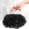 image:imageAnezus 200 Pcs Black Elastics Hair Ties Small Bulk Hair Ties Hair Bands 4mmBlack