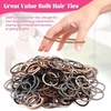 image:imageAnezus 200 Pcs Black Elastics Hair Ties Small Bulk Hair Ties Hair Bands 4mmNeutral
