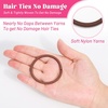 image:imageAnezus 200 Pcs Black Elastics Hair Ties Small Bulk Hair Ties Hair Bands 4mmNeutral