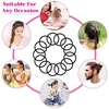 image:imageAnezus 250 Pcs Black Elastics Small Hair Ties Elastics Small Hair Rubber Bands Accessories Ponytail Holders for Women Girls Baby Toddlers Men with Thick Straight Curly Hair 3 mm