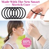 image:imageAnezus 250 Pcs Black Elastics Small Hair Ties Elastics Small Hair Rubber Bands Accessories Ponytail Holders for Women Girls Baby Toddlers Men with Thick Straight Curly Hair 3 mm